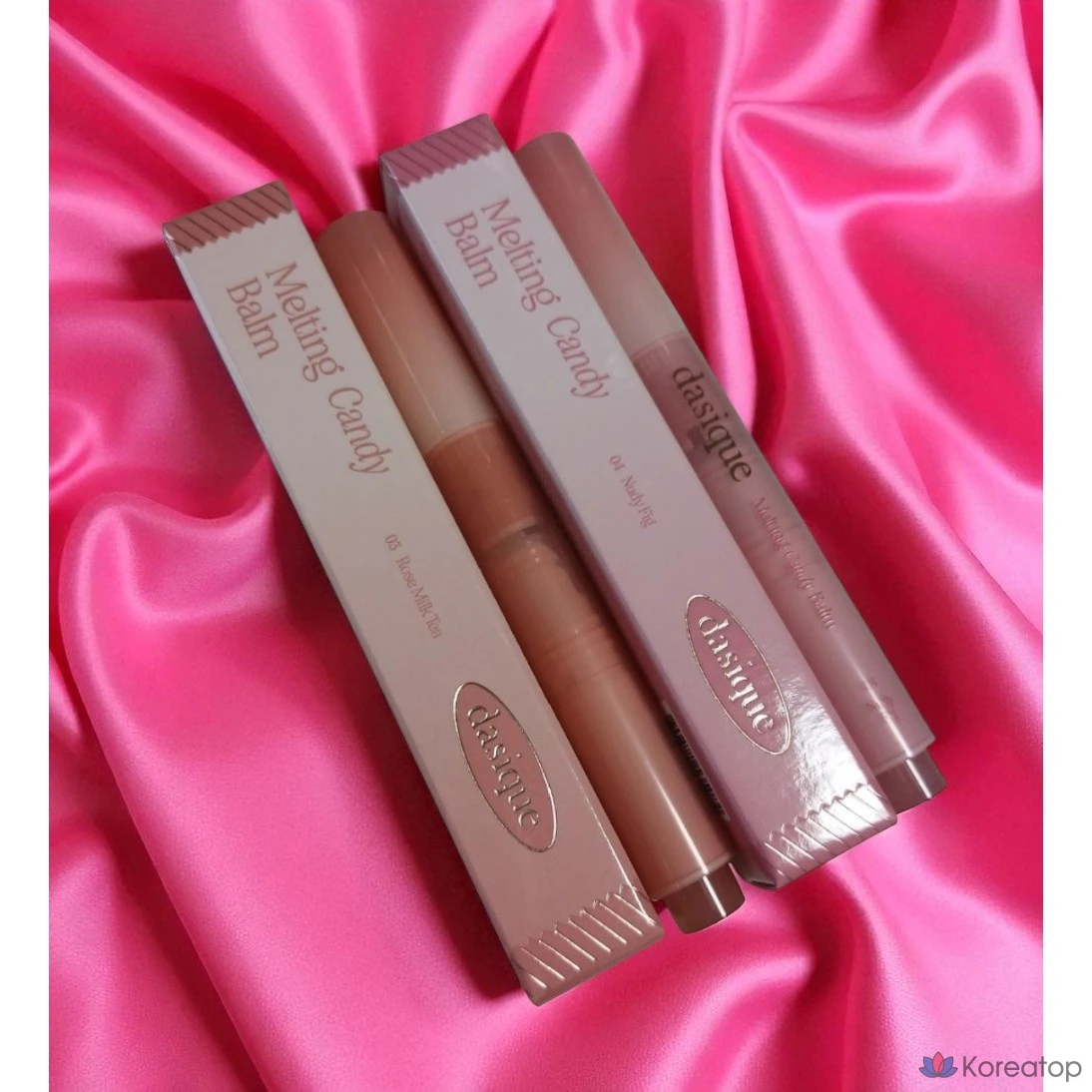 Бальзам для губ Dasique Melting Candy Balm, 1 шт., 3 шт. Молочный чай с розой