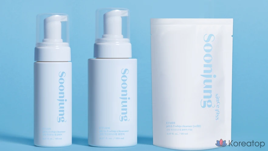 Очищающее средство для лица Etude House Soonjung Mildly Acidic 6.5 Whip Cleanser, 150 мл, 1 шт.