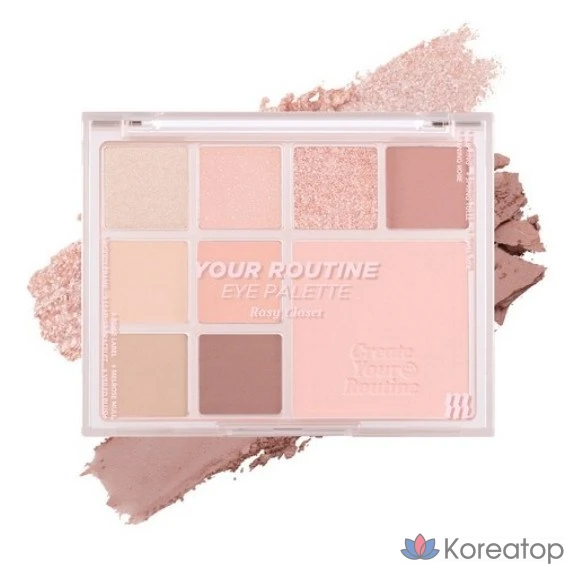 Палетка теней для век MERZY Your Routine Eye Palette, Rosy Closet, 1 шт.