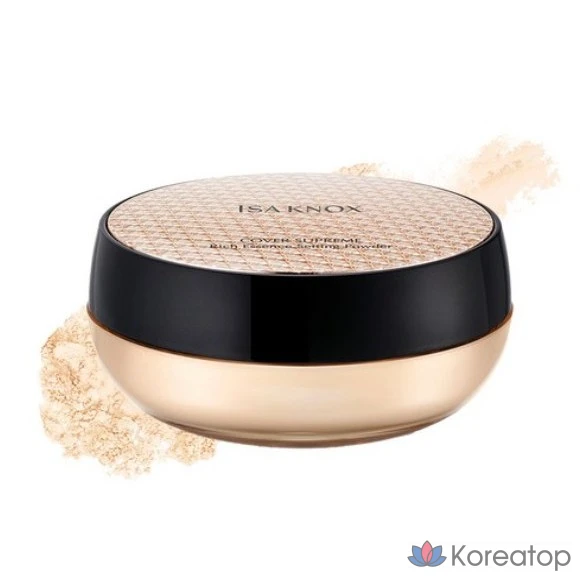 Пудра для фиксации макияжа Isa Knox Cover Supreme Rich Essence Setting Powder, 30 г, 21 LIGHT, 1 шт.