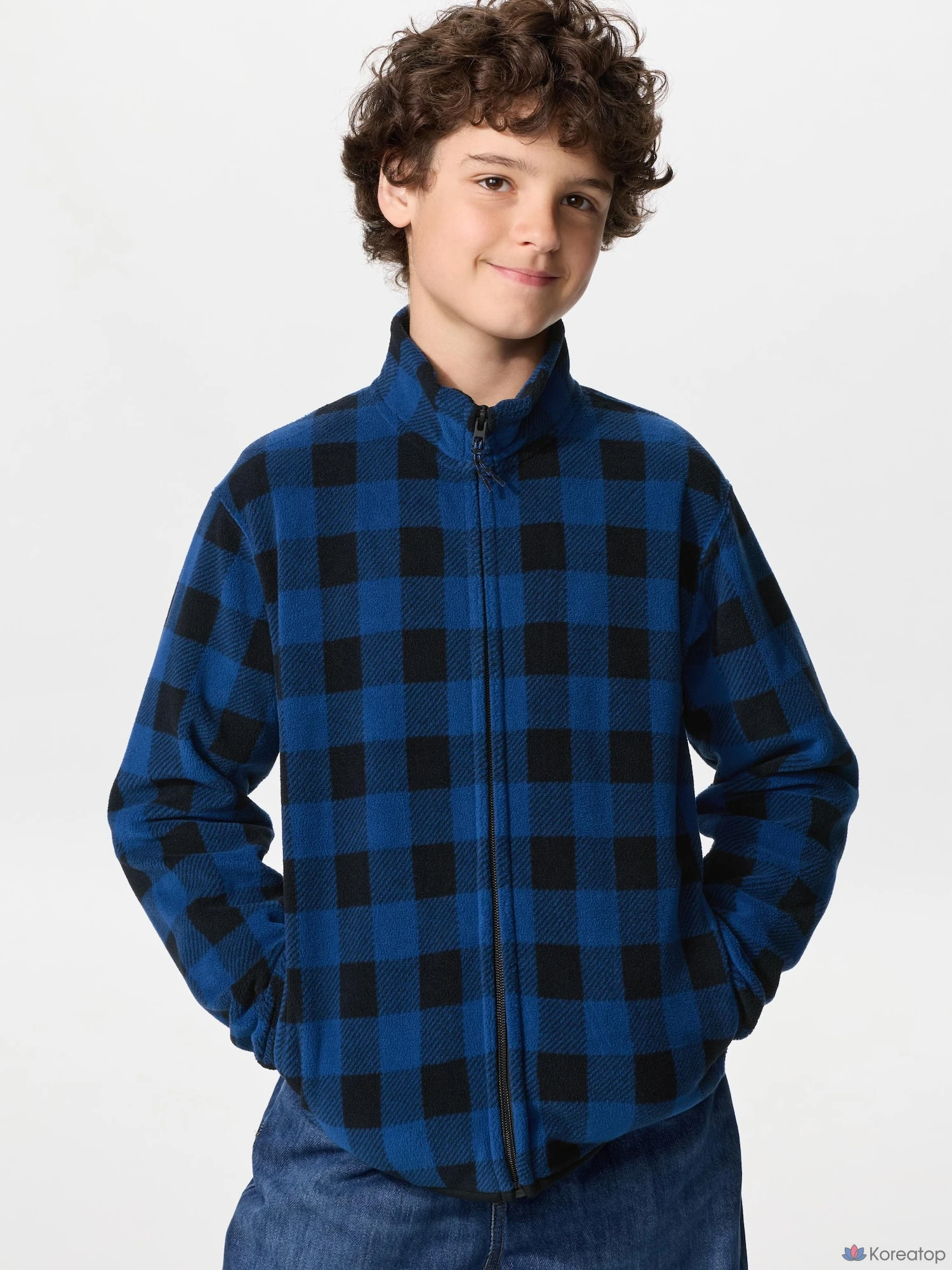 Куртка детская Uniqlo Fleece Full-Zip Jacket, принт
