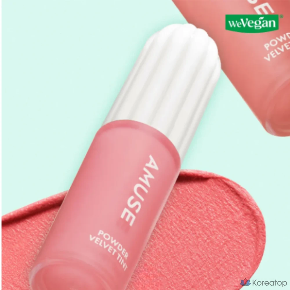 Тинт для губ AMUSE Powder Velvet Tint, оттенок 02 Peanut Coral, 3.2 г, 1 шт.