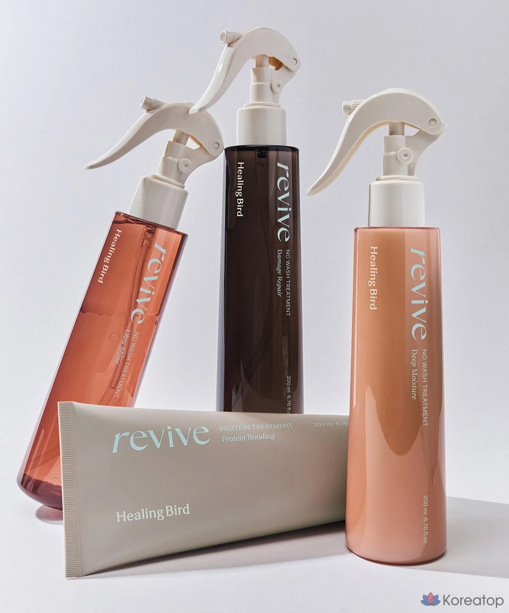 Набор для ухода Healing Bird Revive No-Wash Treatment Ultra Shine (200 мл + 32 мл), 1 шт.