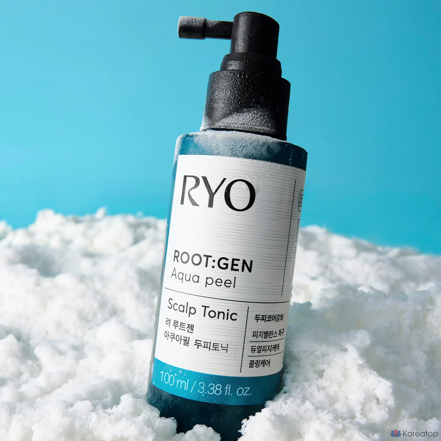 Охлаждающий тоник для кожи головы Ryo Cooling Scalp Hair Loss Care Rootzen Aqua Peel Hair Tonic, 100 мл, 1 шт.