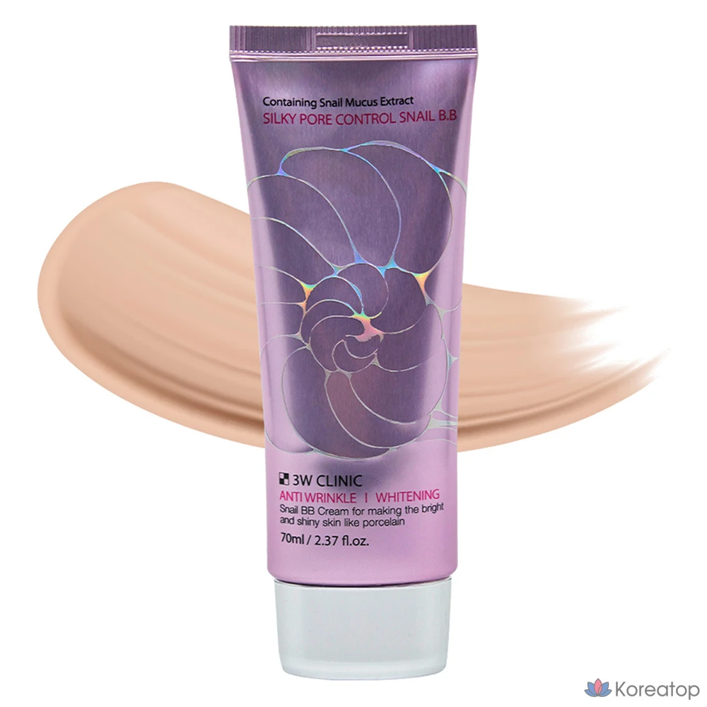 BB-крем 3W Clinic Silky Pore Control Snail, 1 шт., 70 мл