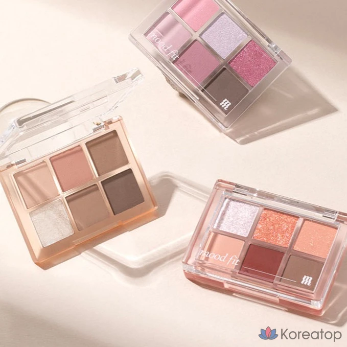 Палетка теней MERZY New Mood Fit, 5,4 г, NM1, смягчающая сухую формулу, 1 шт.