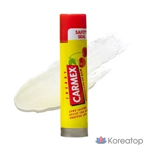 Увлажняющий бальзам для губ Carmex в стике, 3 шт., вишневый вкус, 12,75 г, 1 шт., фото 2