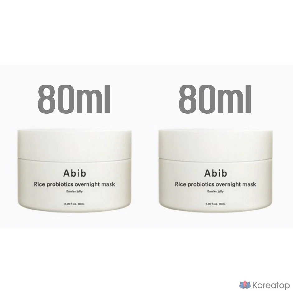 Ночная защитная маска-гель AbiB с рисовыми пробиотиками, 160 мл, 2 шт.