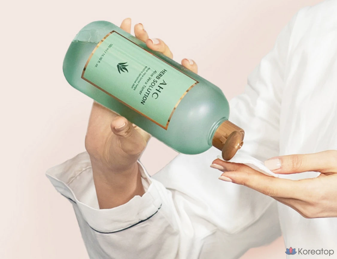 Тоник AHC Herb Solution с алоэ вера, 500 мл, 1 шт.