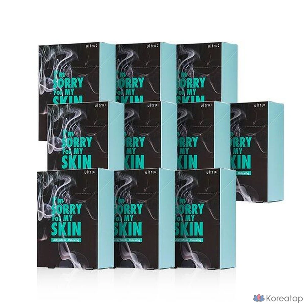 Успокаивающая гелевая маска Ultrue «I'm Sorry for My Skin», 1 упаковка, 100 листов, 100 штук