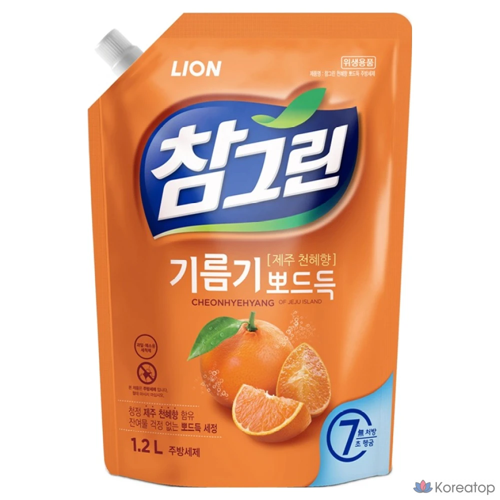 Сменный блок кухонного моющего средства Lion Cheonhyehyang Poddeuk, 1,2 л, 1 шт.