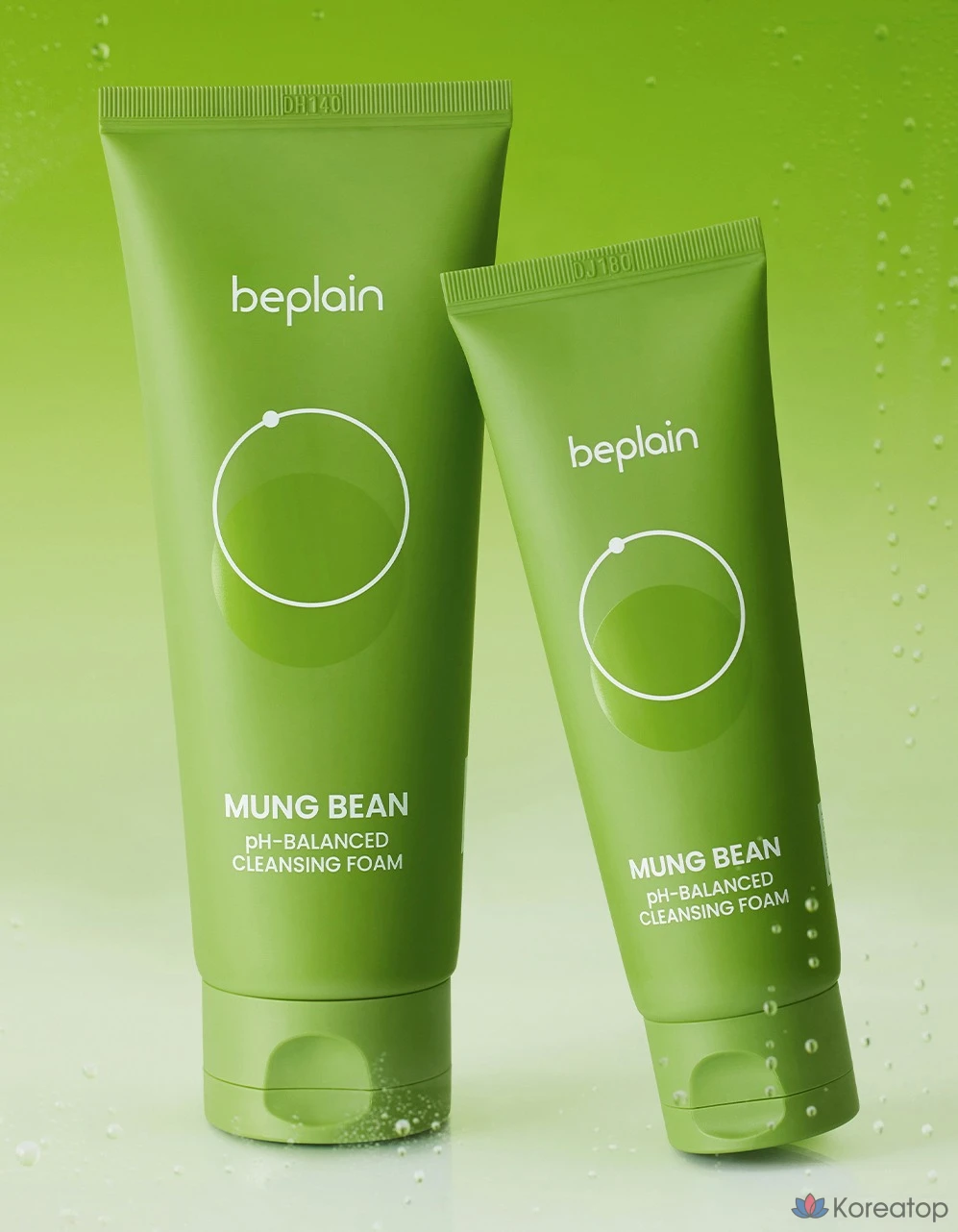 Очищающая пенка Beplain Green Bean с мягкой кислотностью, 120 мл + 80 мл, 2 комплекта., фото 8