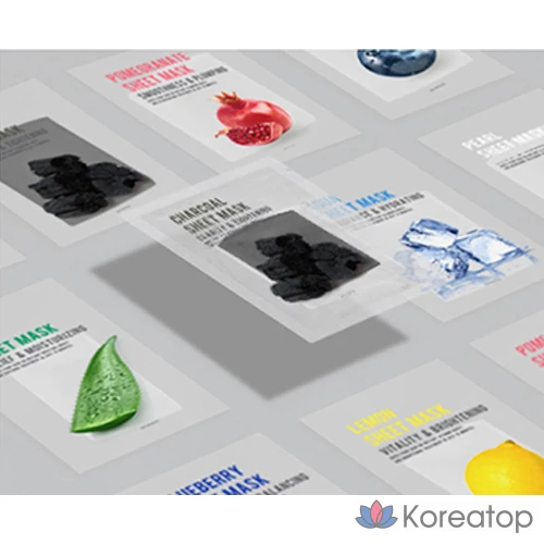 Набор угольных масок Eunyul Purity, 1 упаковка, 150 штук., фото 4