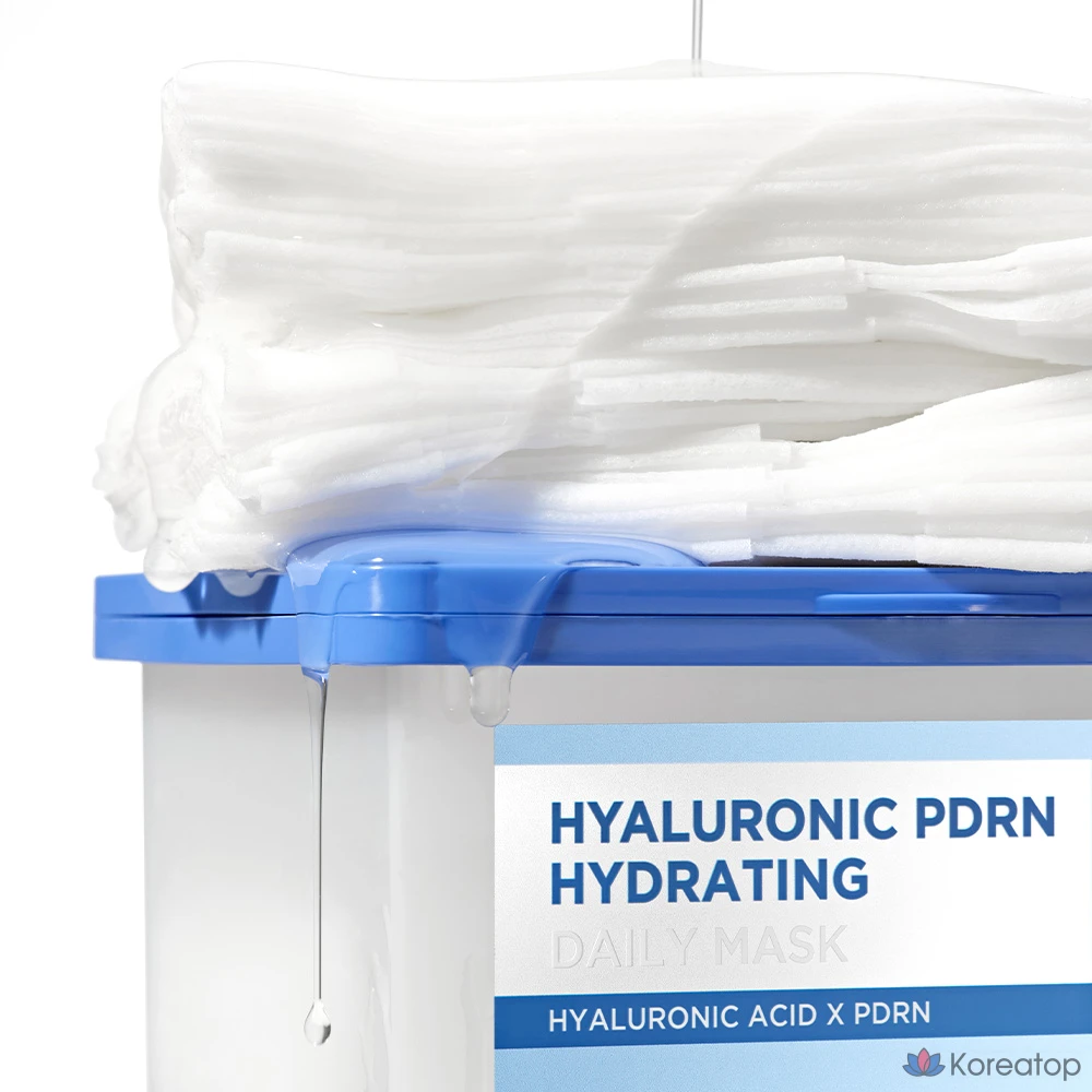 Увлажняющая маска для лица SNP с гиалуроновой кислотой и PDRN, 3 упаковки, 30 штук., фото 3