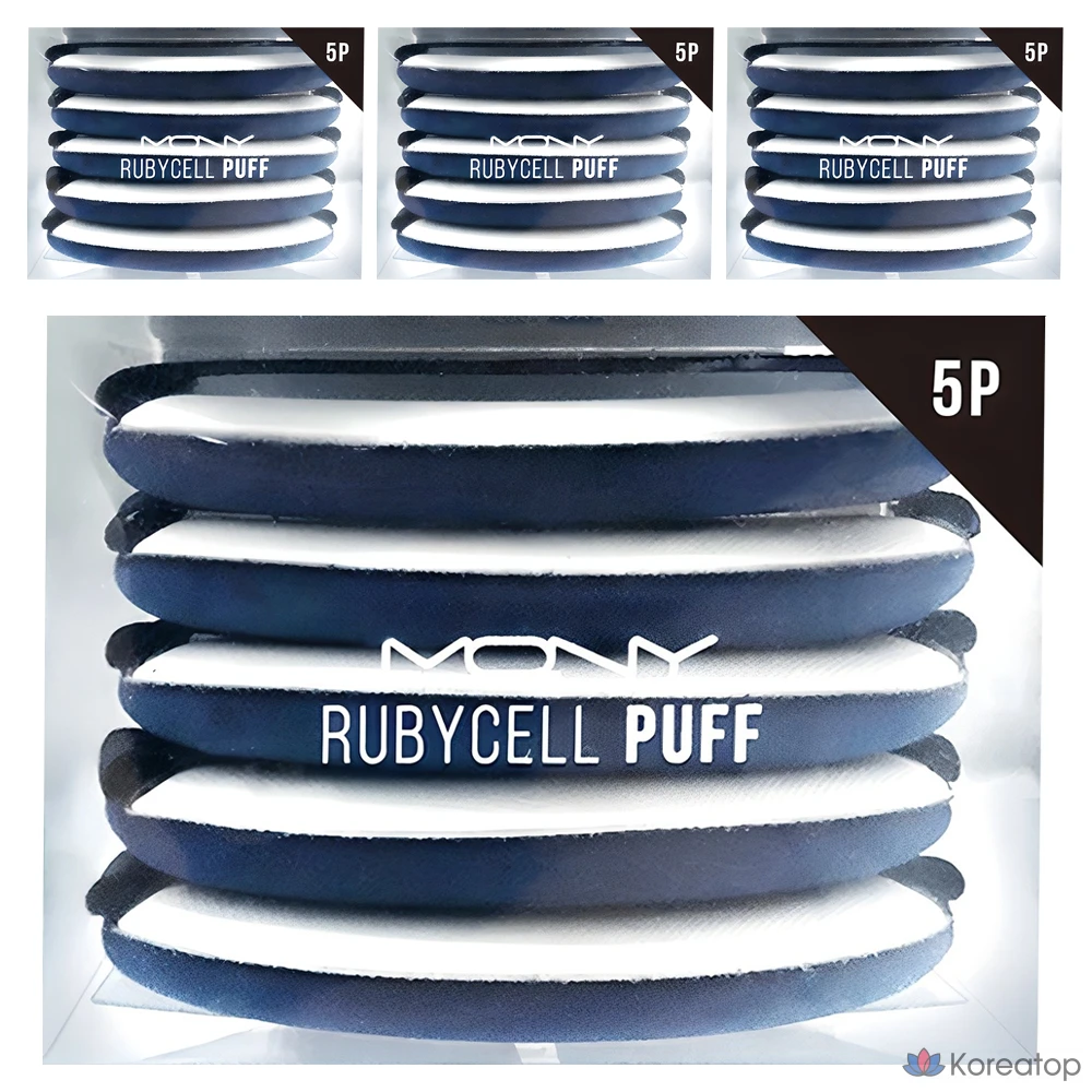 Набор из 5 объемных бигуди Mqny New York Ruby Self Puff, разные цвета, 4 штуки.