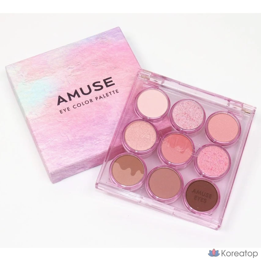 Палетка теней для век Amuse, 02-Холодная роза, 1 шт.