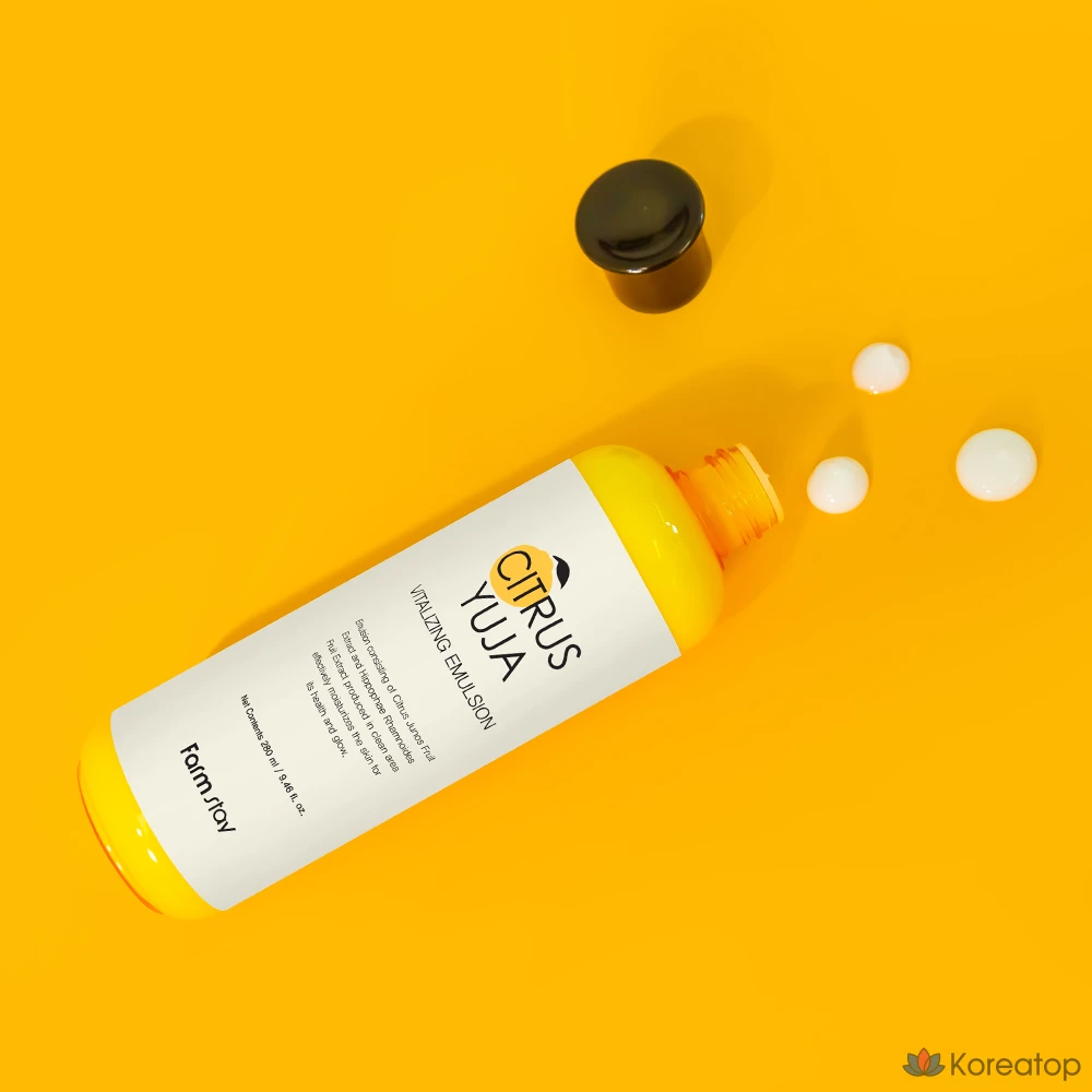Эмульсия FarmStay Citrus Yuzu Vitalizing Emulsion, 280 мл, 1 шт.