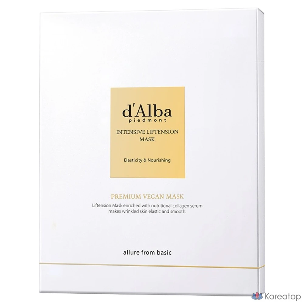 Интенсивная лифтинг-маска D'alba, 4 шт., 1 шт. в упаковке