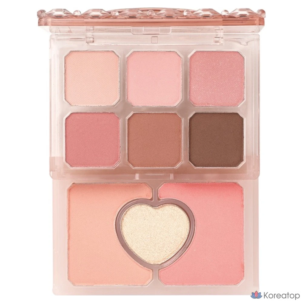 Палетка теней Etude House My Little Palette, оттенок 02 Coral, 6.9 г, 1 шт.