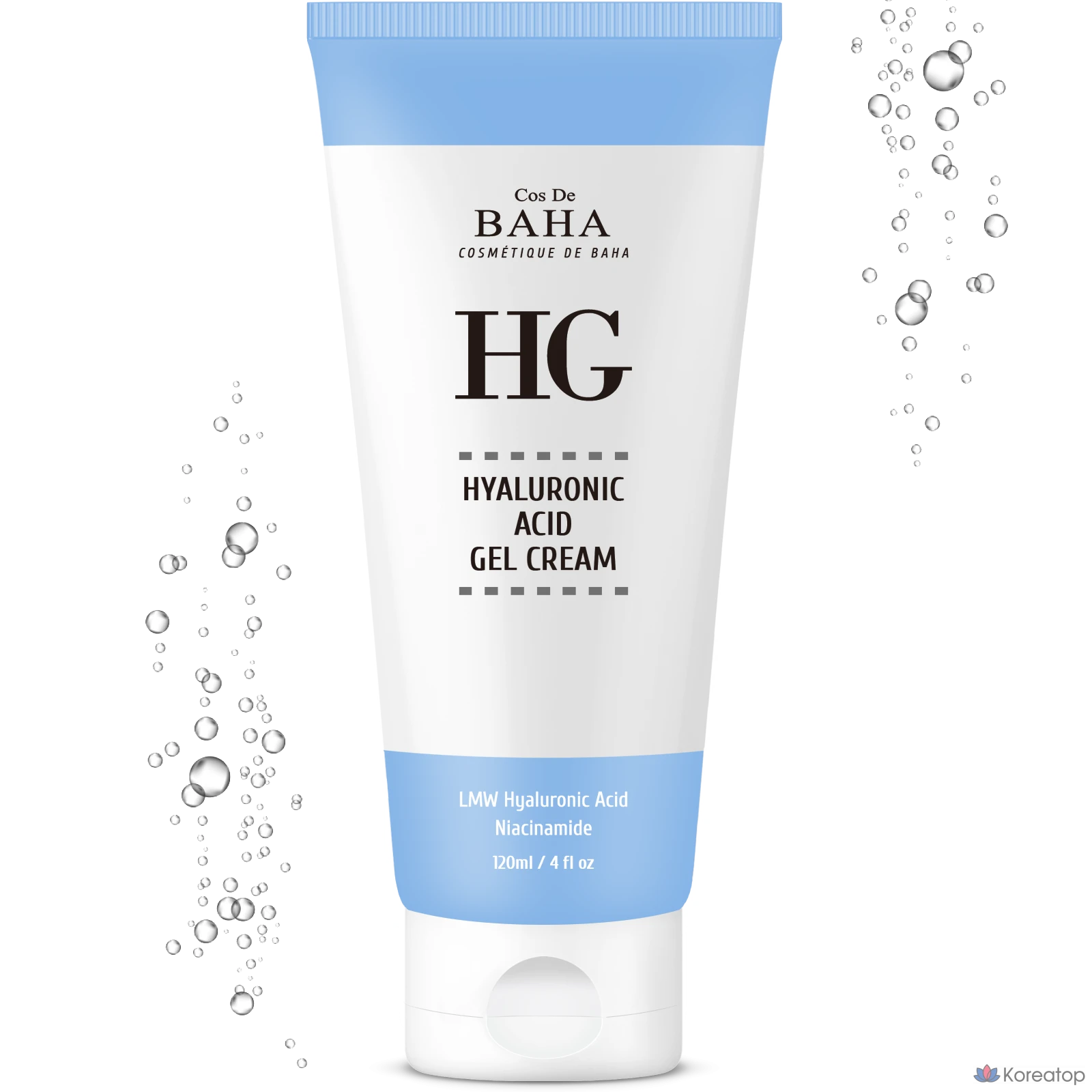 Cos De Baha HG 7-комплексный гиалуроновый гель-крем, сквалан, пантенол, для сухих, высокоувлажняющий, успокаивающий, 1 шт., 120 мл