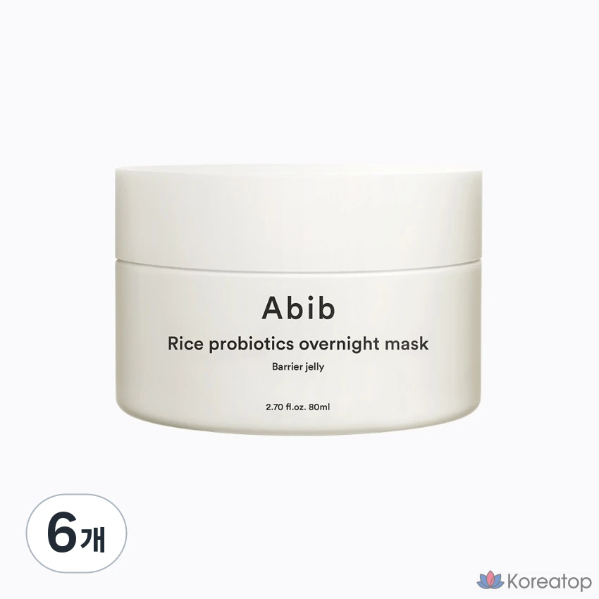 Ночная защитная маска-гель Abib Rice Probiotics с рисовыми пробиотиками, 80 мл, 6 шт.