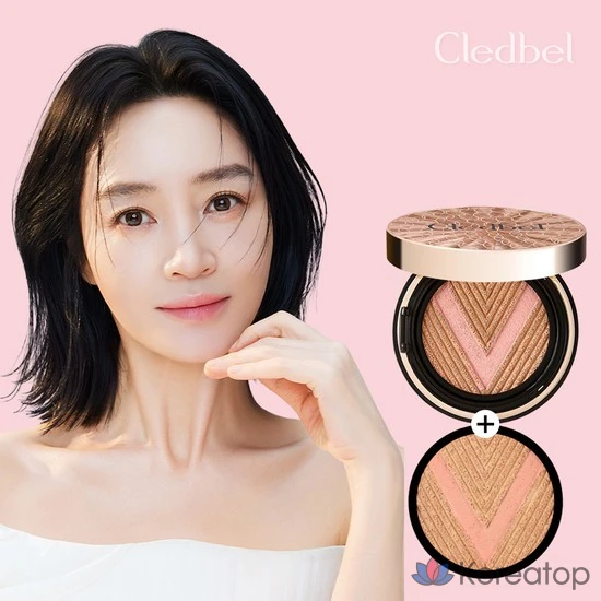 Тональный крем Glow Power Lift V Cushion Gold No. 23, основной продукт + сменный блок, 1 шт.