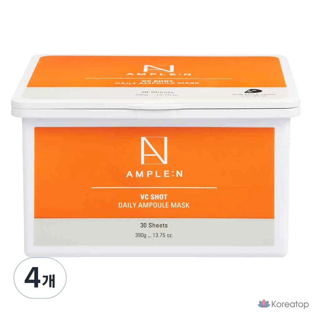 Ампулы и корейская AMPLE:N VC-маска для ежедневного применения, 4 шт., 30 шт.