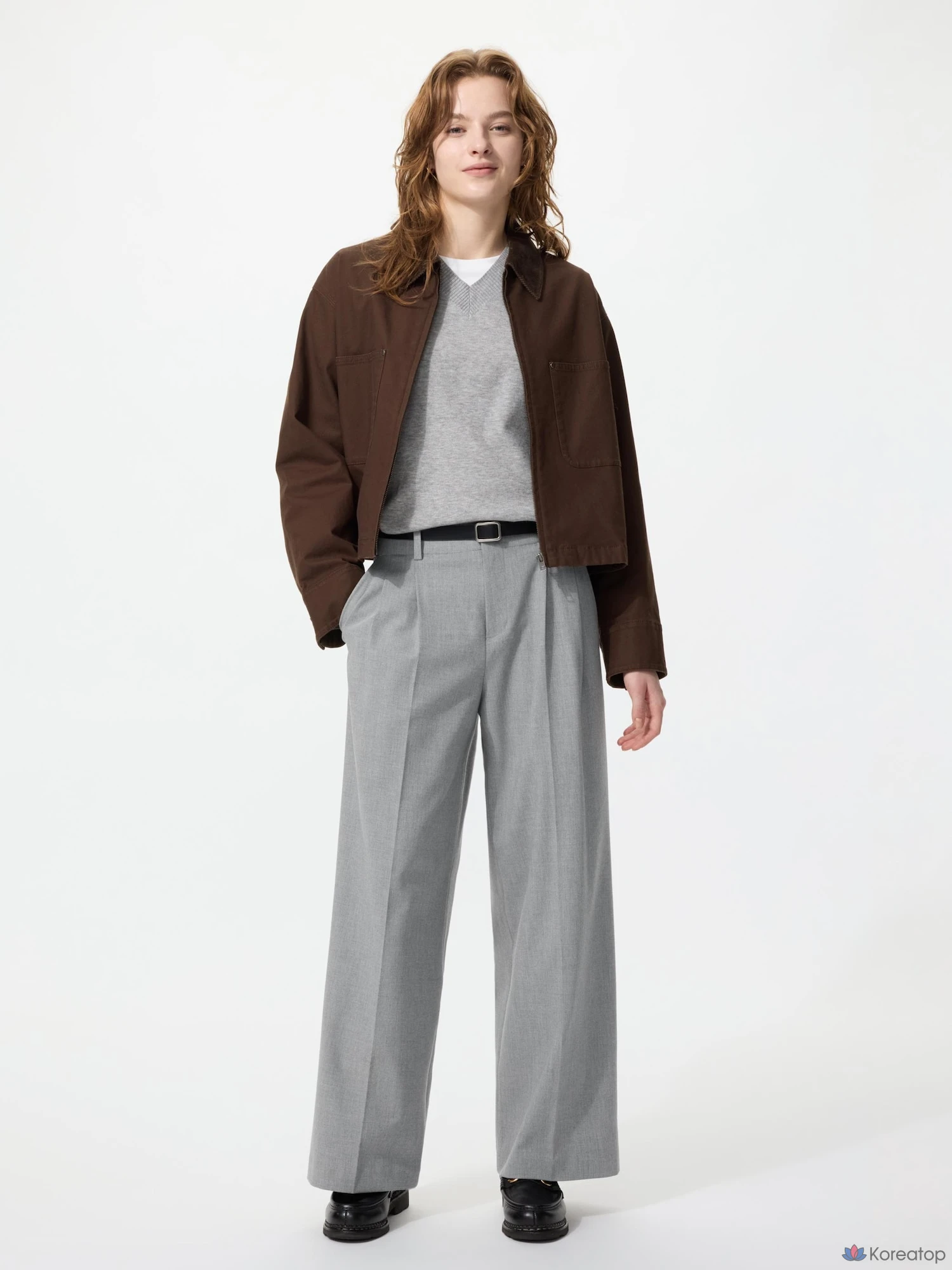 Брюки Uniqlo Smart Wide Straight Pants