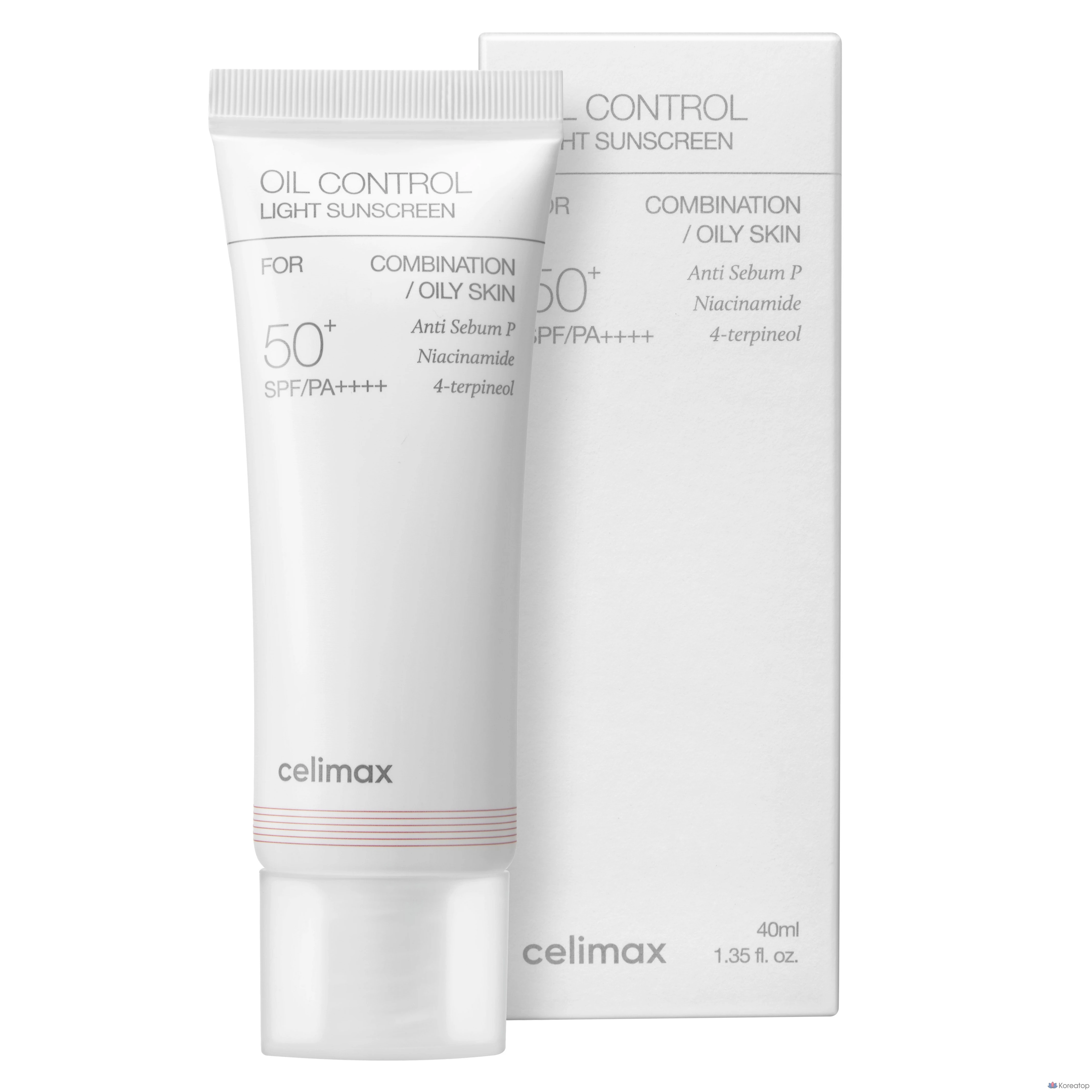 Солнцезащитный крем Cellimax Oil Control Light Sunscreen SPF50+ PA++++, 40 мл, 1 шт.