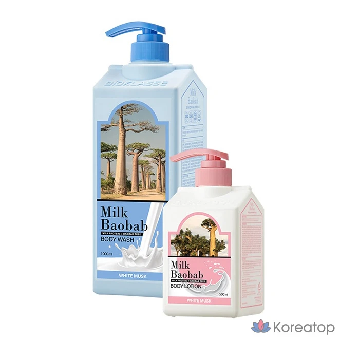 Лосьон для тела Milk Baobab с ароматом белого мускуса, 500 мл, 1 шт., фото 3