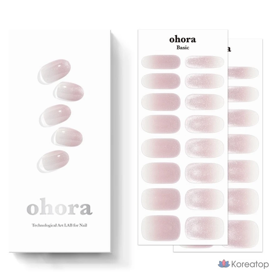 Набор для ухода Ohora Gel Strip Nail Set, N Glossy Aesthetic, 1 шт.