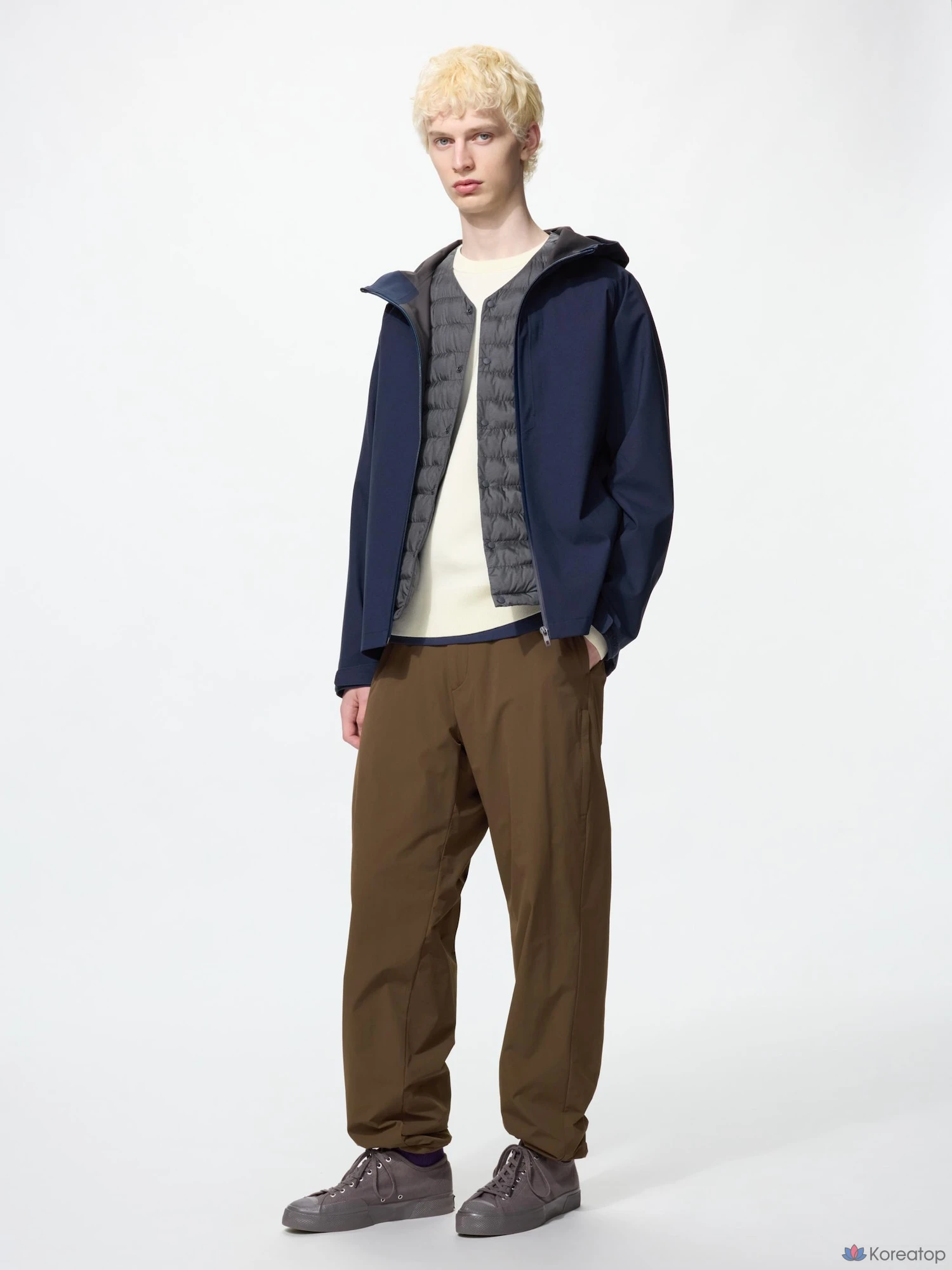 Брюки Uniqlo Warm Easy Pants, длина штанины 71-77 см
