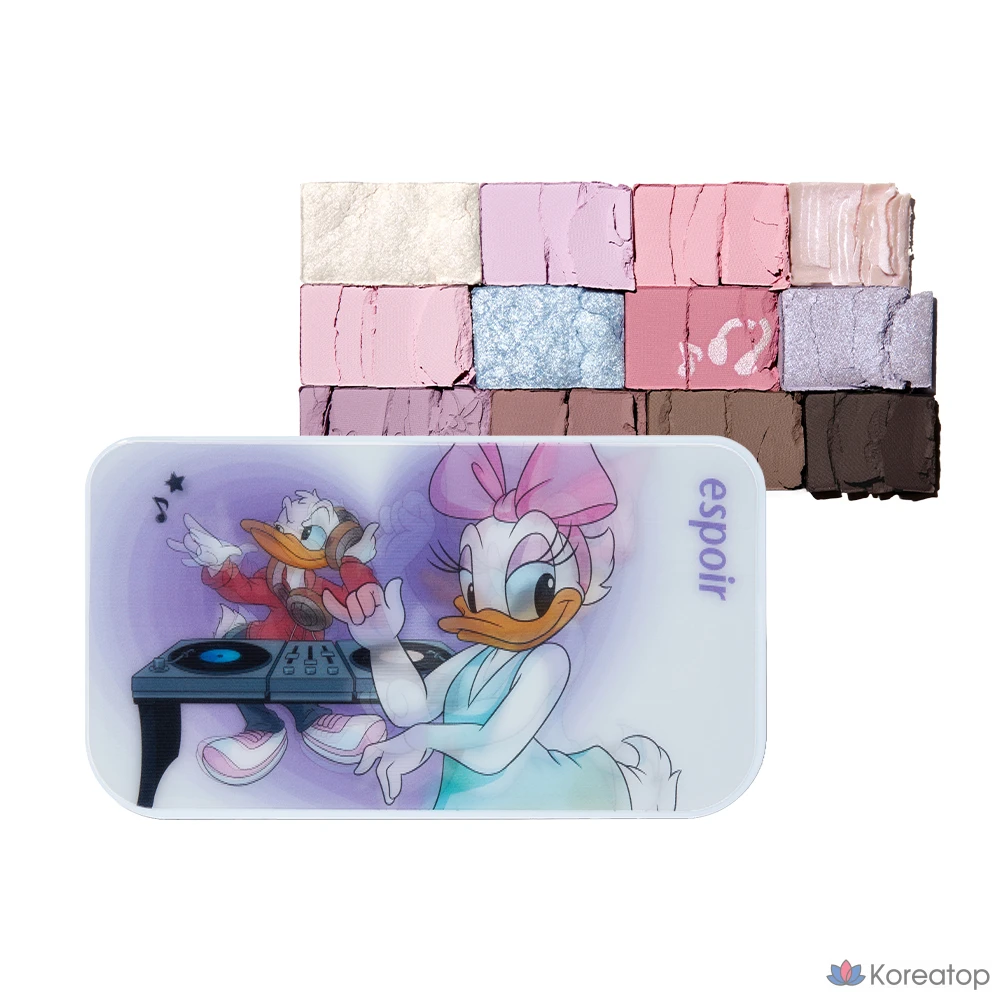 Палетка теней Espoir Disney Edition Eye Core Palette, № 9 Rhythmic Lavender, 1 комплект., фото 3