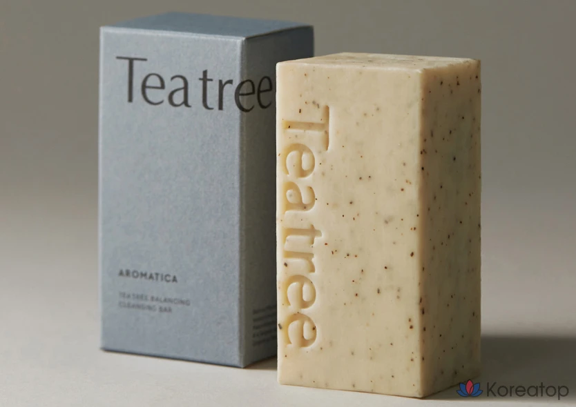 Очищающее мыло Aromatica Tea Tree Balancing Cleansing Bar, 110 г, 1 шт.