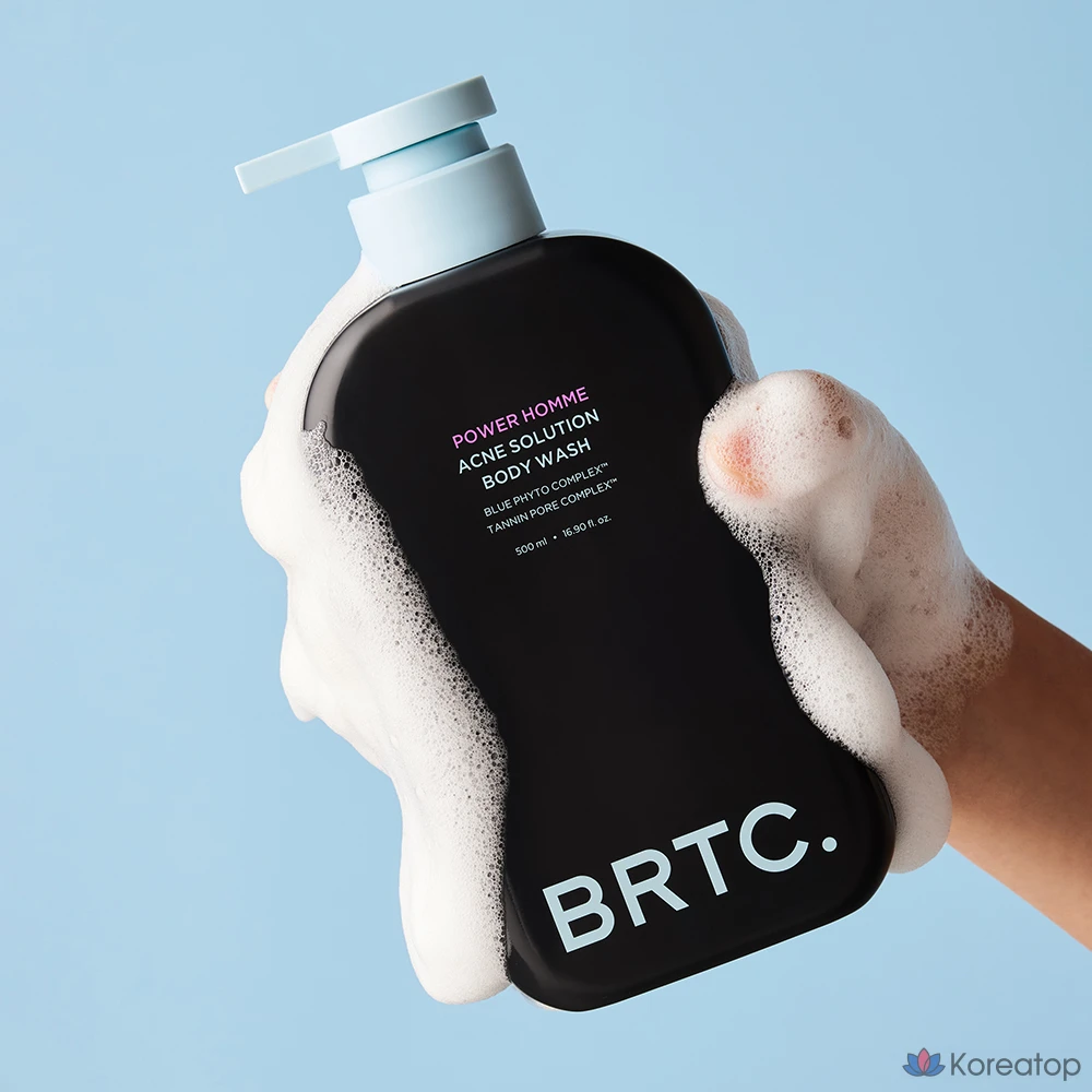 Гель для душа BRTC Power Homme Acne Solution, 500 мл, 1 шт.