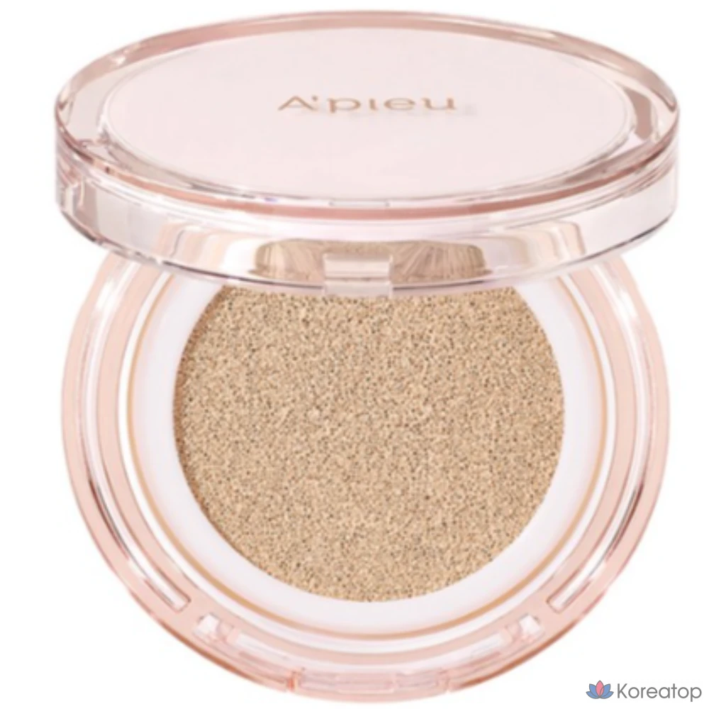 Тональный крем A'Pieu Water Lock Cushion, 15 г, оттенок 21N, цвет слоновой кости и бежевый, 1 шт.