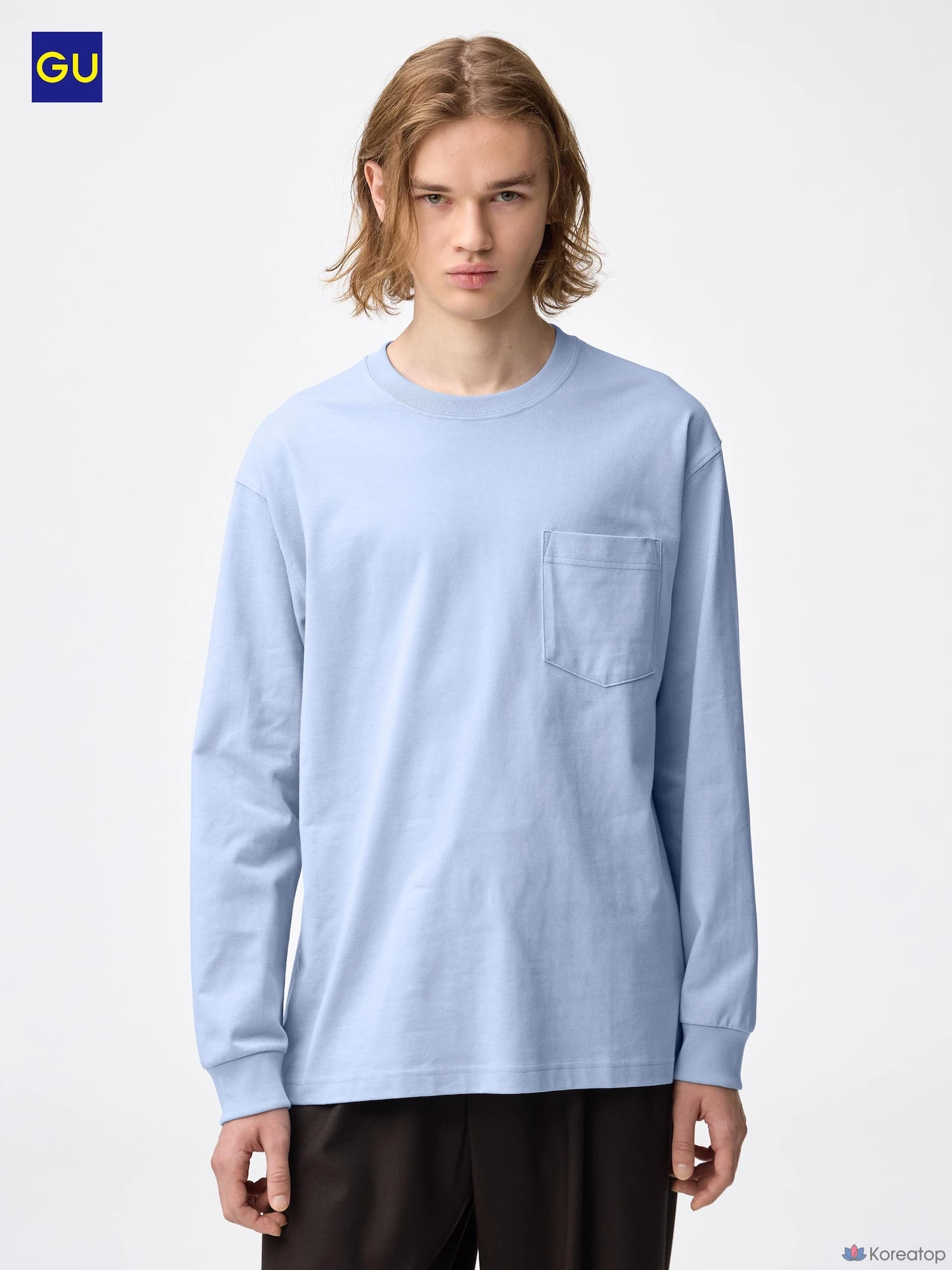 Футболка Uniqlo Heavyweight Crew Neck T-Shirt Long Sleeve