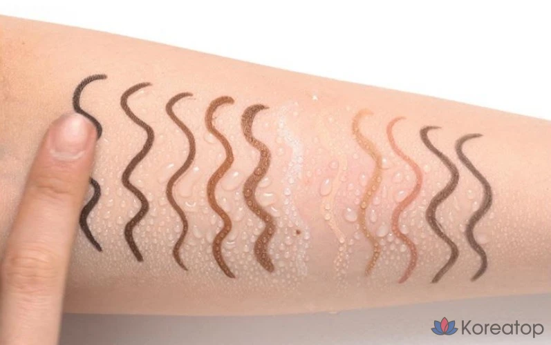 Гелевый карандаш для подводки глаз Cosnori Superproof Fitting Gel Eyeliner Pencil, 0,13 г, оттенок 14 (пепельно-коричневый), 1 шт., фото 9