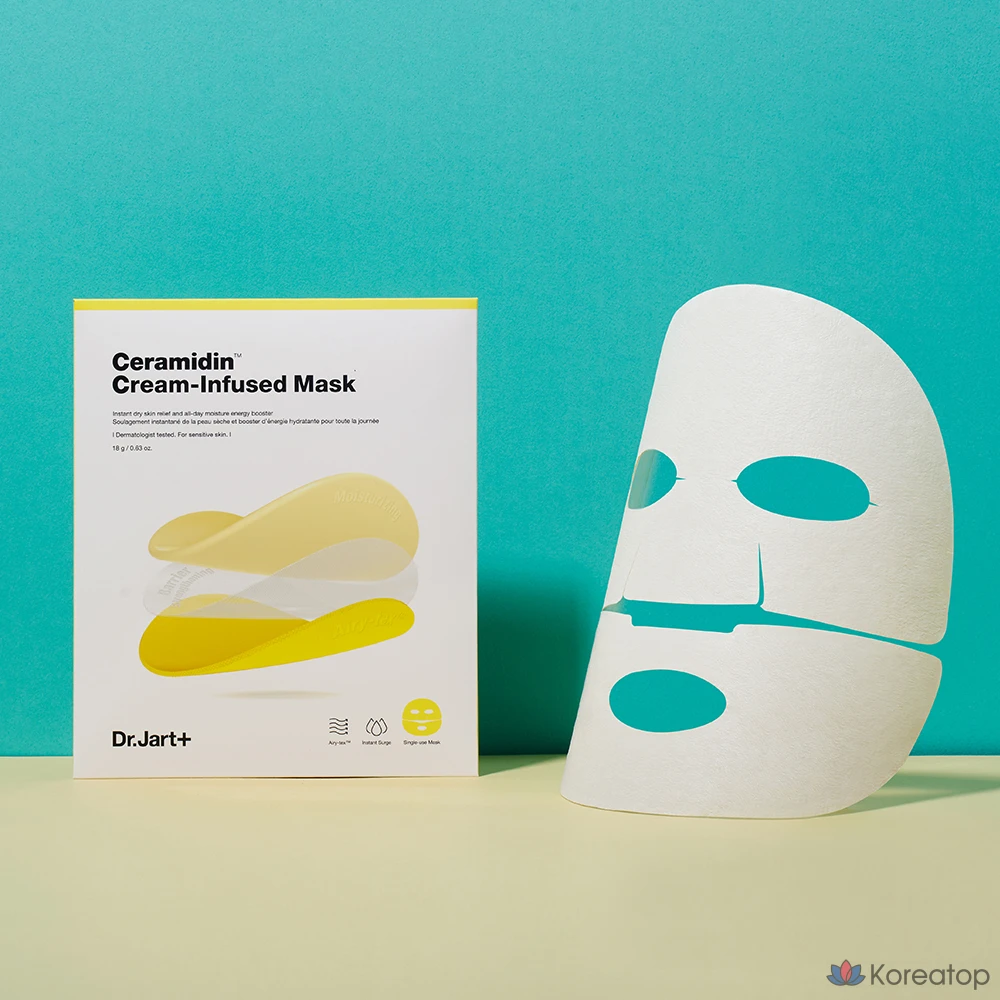 Тканевая маска для лица Dr. Jart+ Ceramidin Cream Infused Mask, 90 г, 15 шт., фото 2