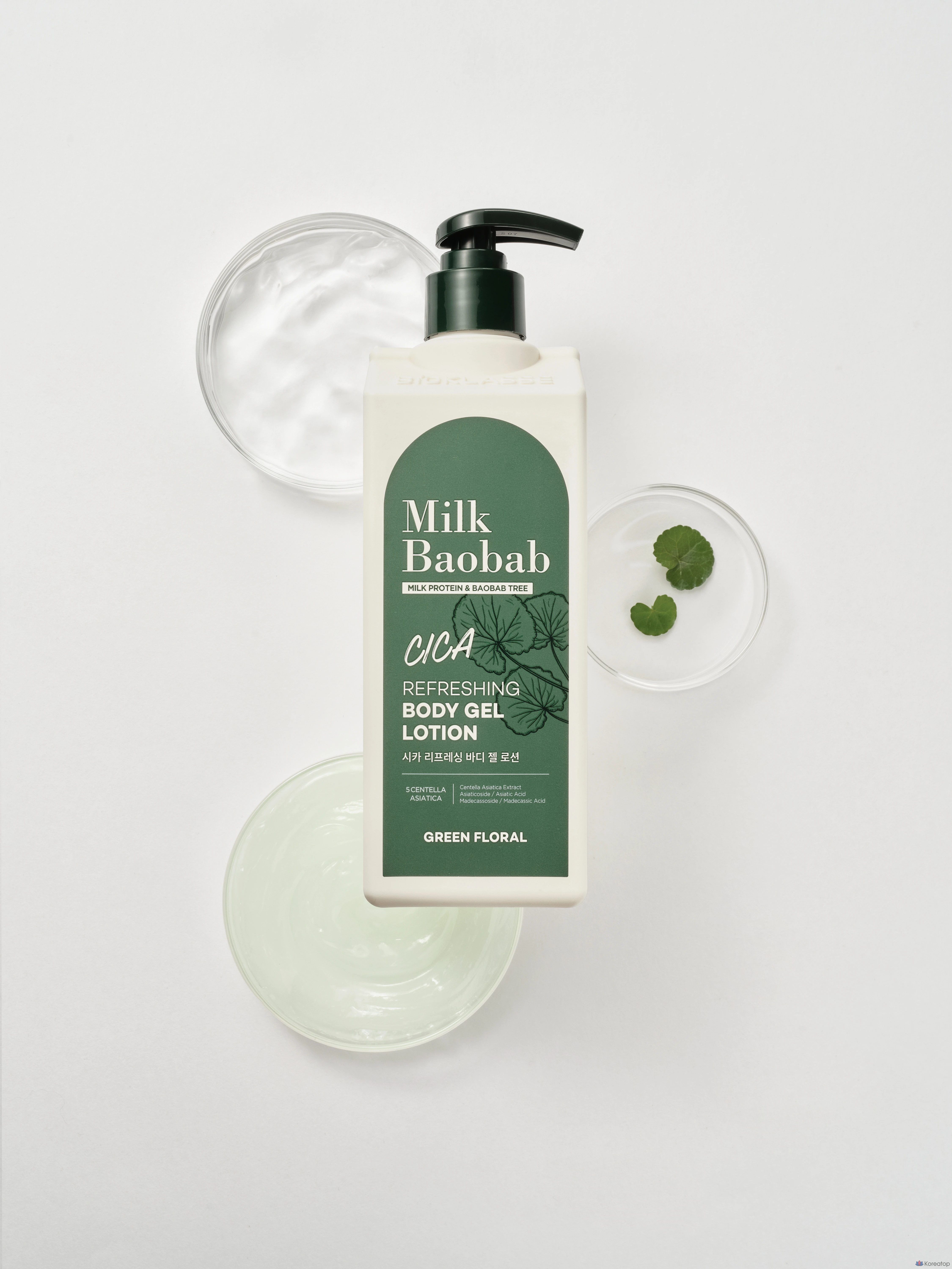 Освежающий гель-лосьон для тела Milk Baobab Cica с зелеными цветочными нотками, 500 мл, 1 шт.