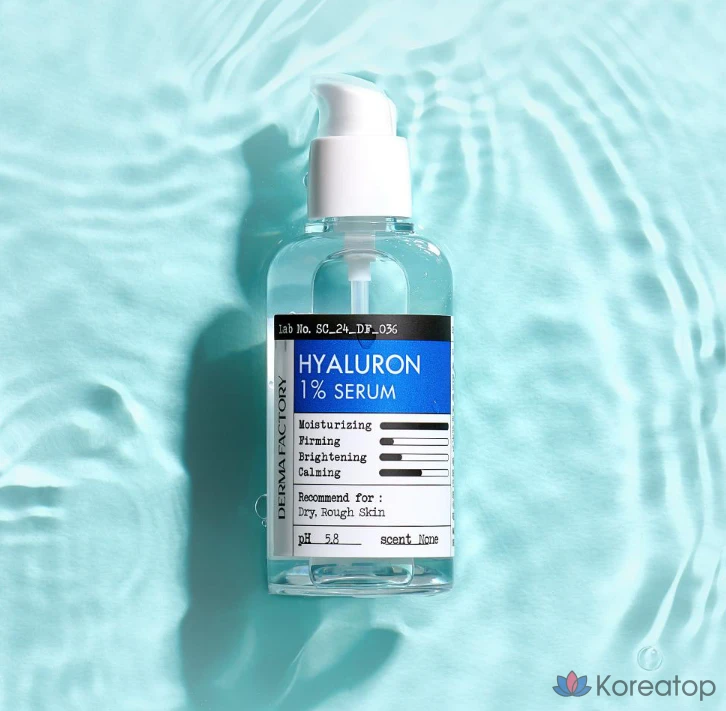 Сыворотка с гиалуроновой кислотой Derma Factory 1%, 80 мл, 1 шт.