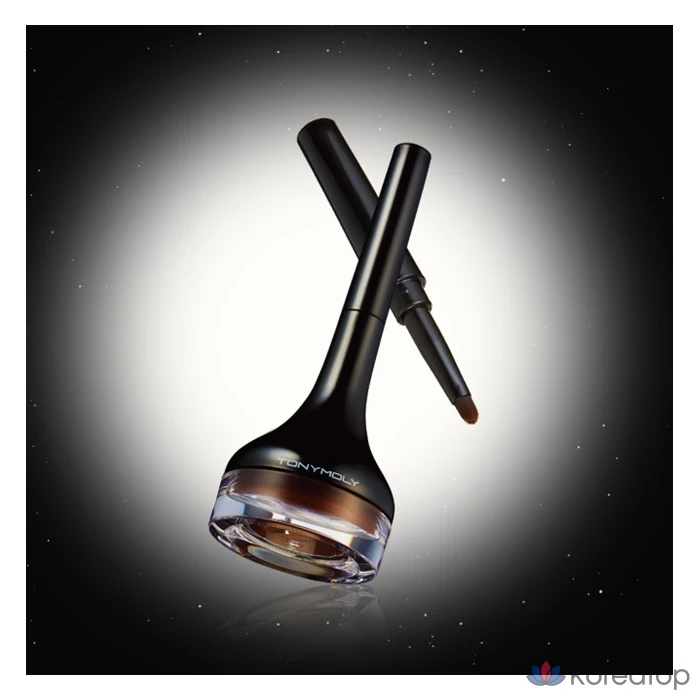 Гелевая подводка для глаз Tony Moly Back Gel Eyeliner с длинной кистью, № 2, коричневая, 1 шт., фото 6