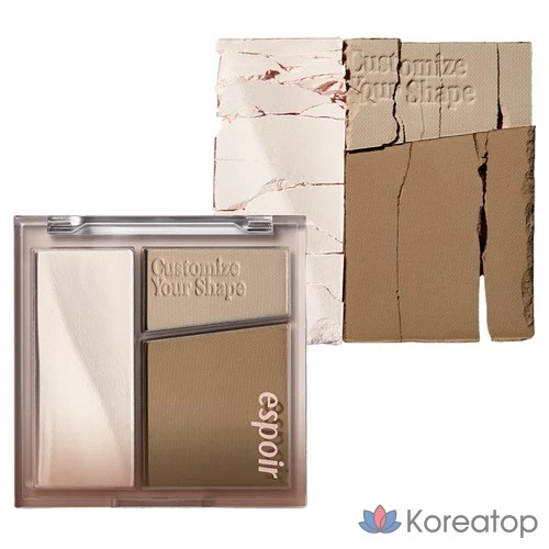 Палетка для контурирования Espoir Tone Pairing Contour Palette 10 г, оттенок № 1 нейтральный, 1 шт.