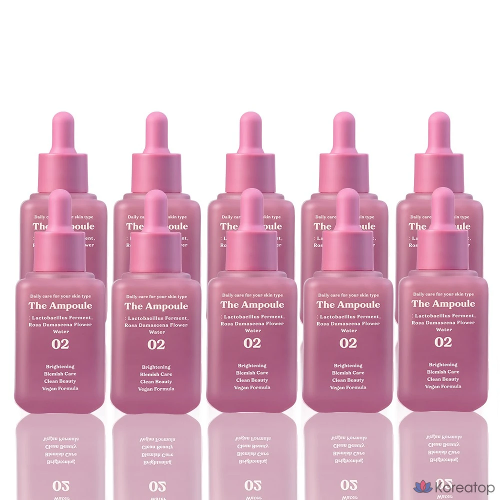 Dermashare Ампульная веганская сыворотка для ухода за пятнами на основе лактобактерий Дамасской розы, 10 шт, 60 мл