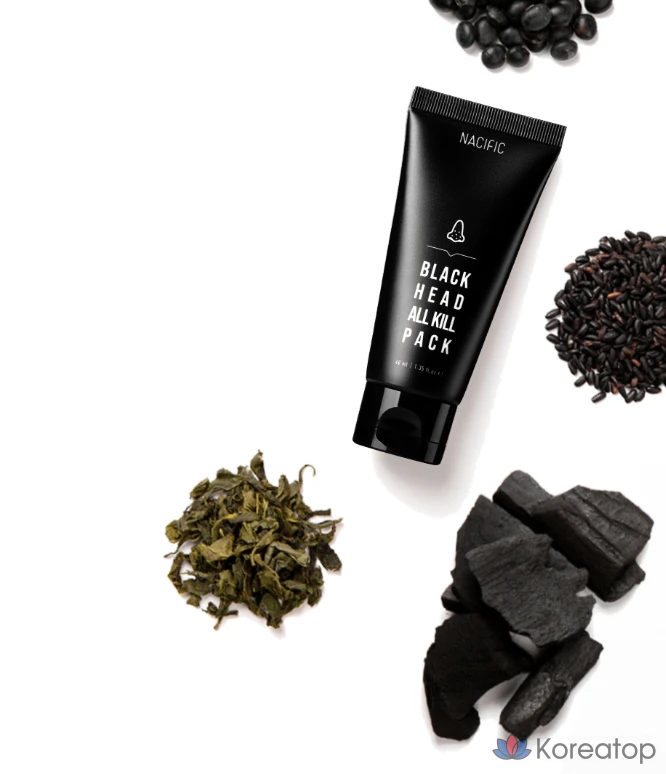 Набор из 6 штук: маска для лица NACIFIC Blackhead All-Kill Wash-Off Mask Pack, маска для носа + щеточка All-Kill., фото 6