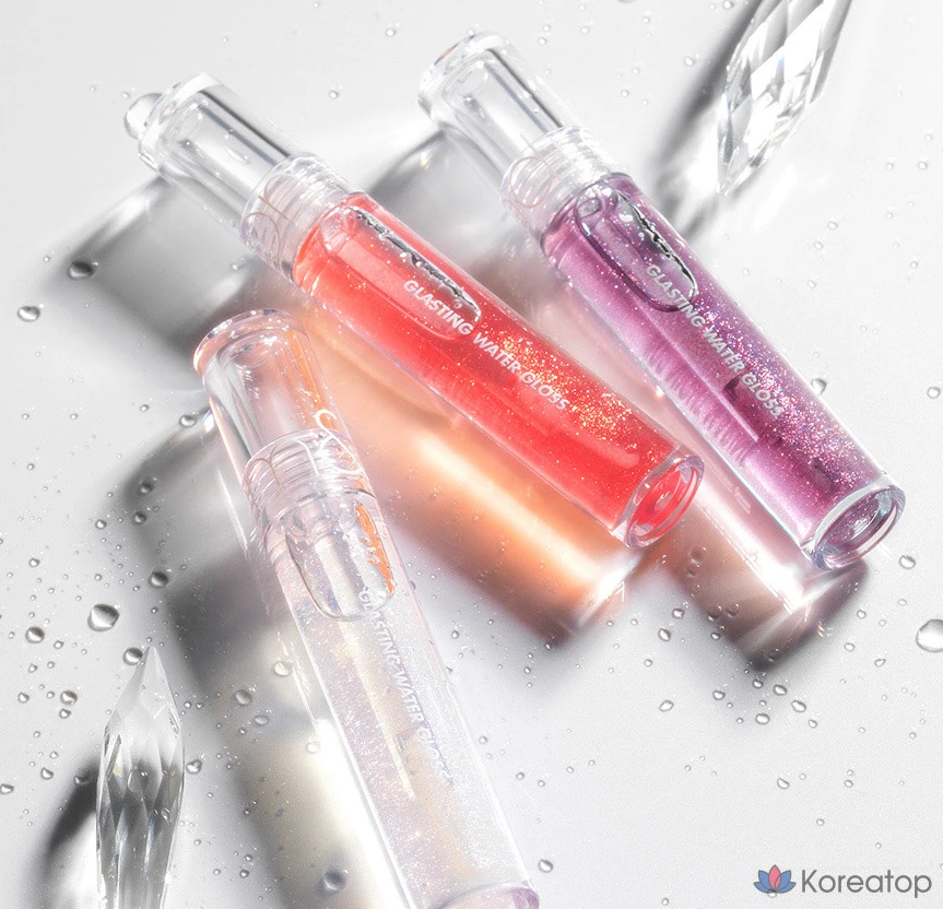 Rom&nd Glasting Water Gloss, оттенок 01 Coral Crush, 1 шт., фото 9