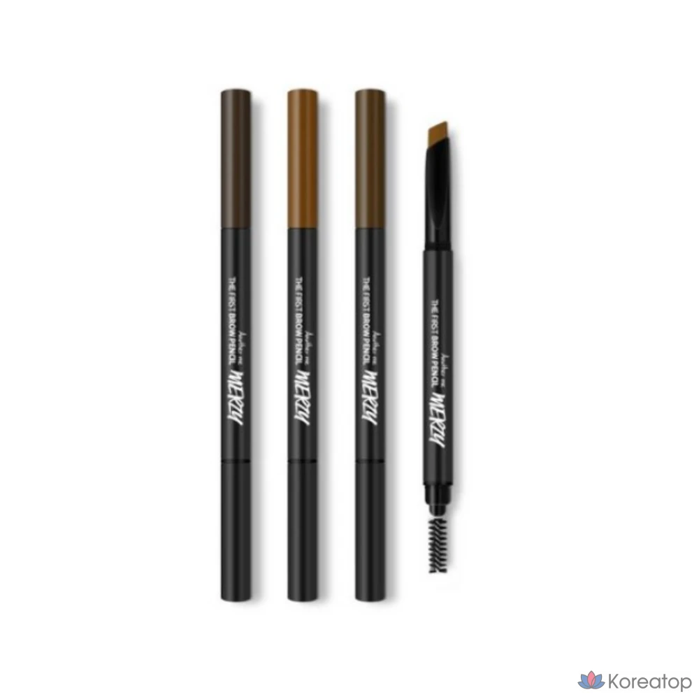 Карандаш для бровей MERZY The First Brow Pencil, оттенок Cashewnut Brown, 0.3 г, 1 шт.