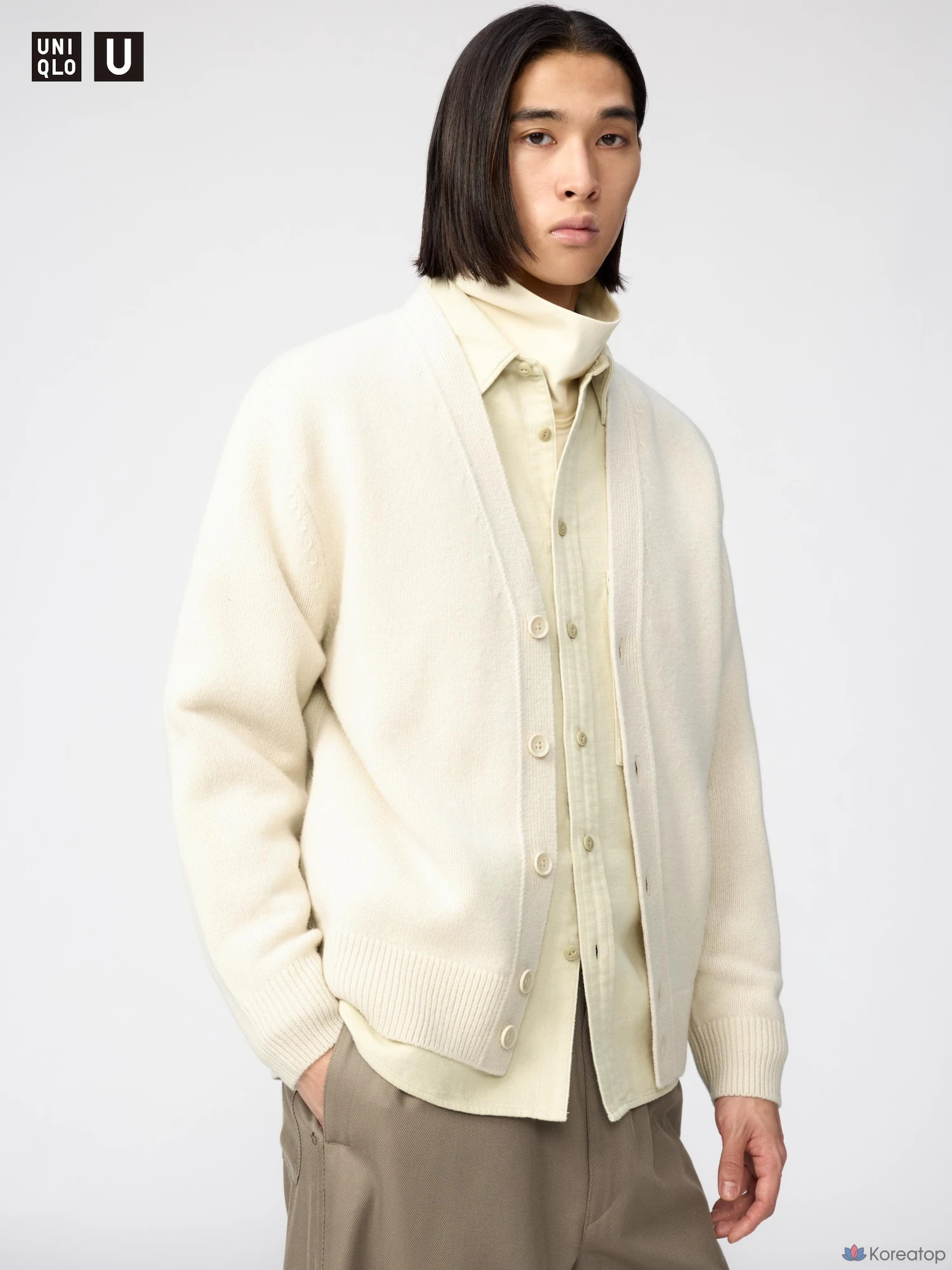 Кардиган Uniqlo Lambswool V-Neck