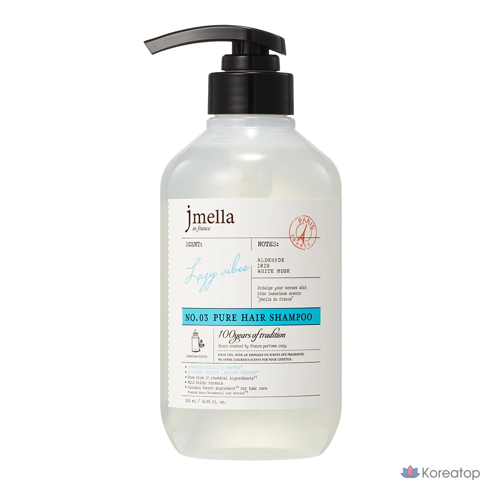 Шампунь для волос Jmella Pure Lazy Vibe White Musk, Франция, 500 мл, 1 шт.