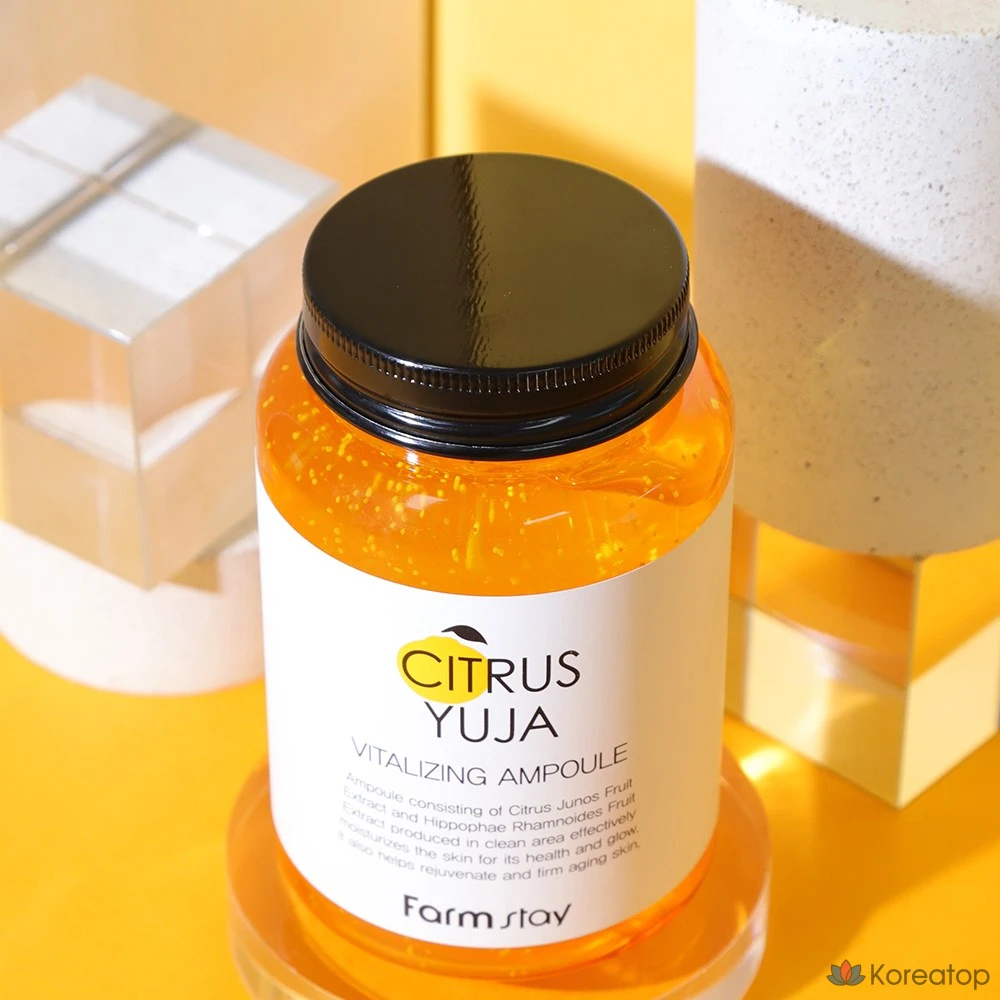 Увлажняющая ампула FarmStay Yuzu Moisture Elasticity, 250 мл, 1 шт., 250 г
